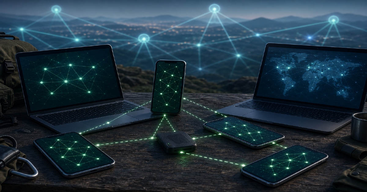 Bitchat decentralized Bluetooth mesh messaging cover