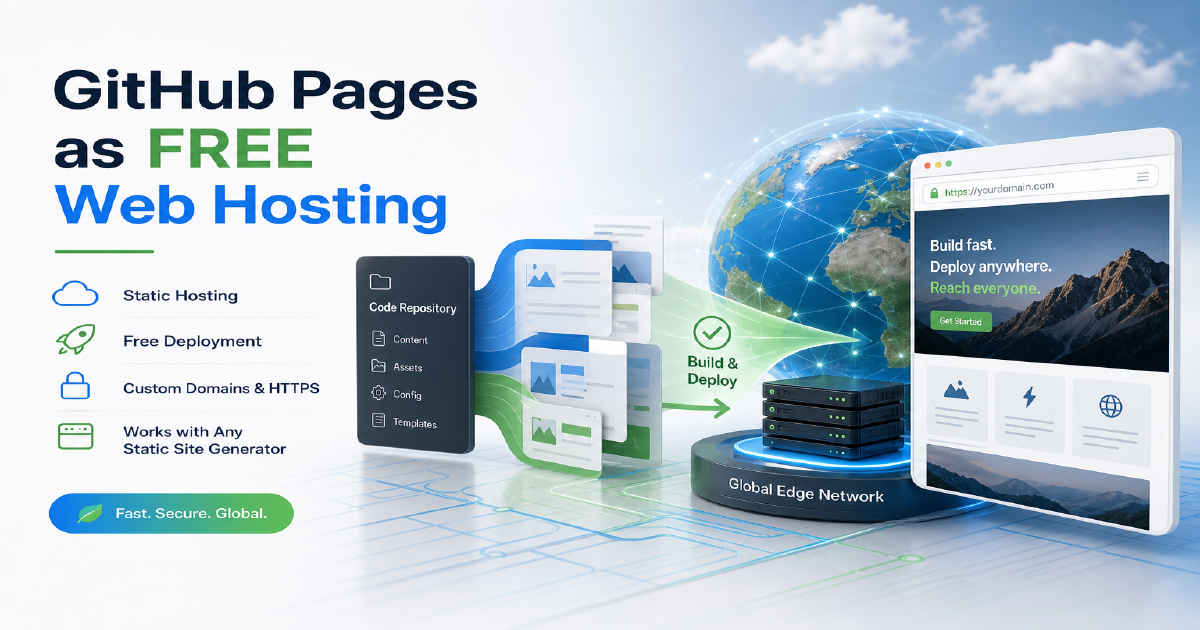 Static website deployment with GitHub Pages