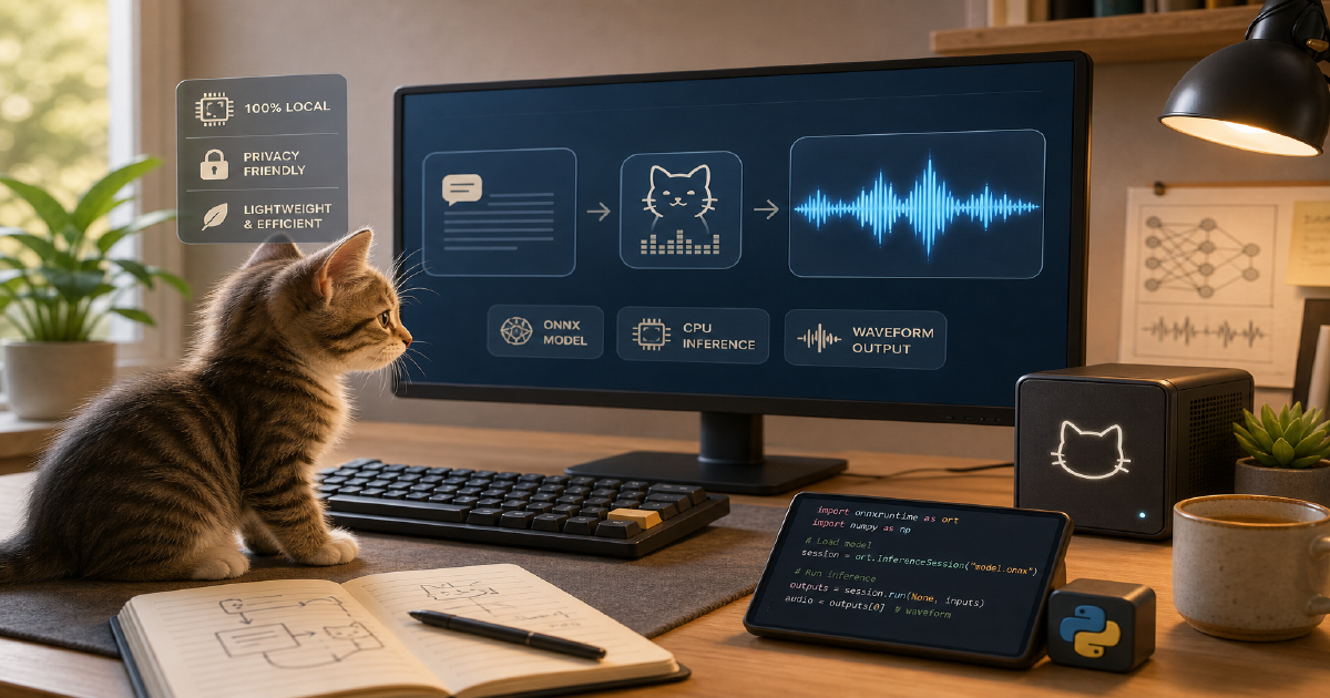 KittenTTS local CPU text-to-speech cover