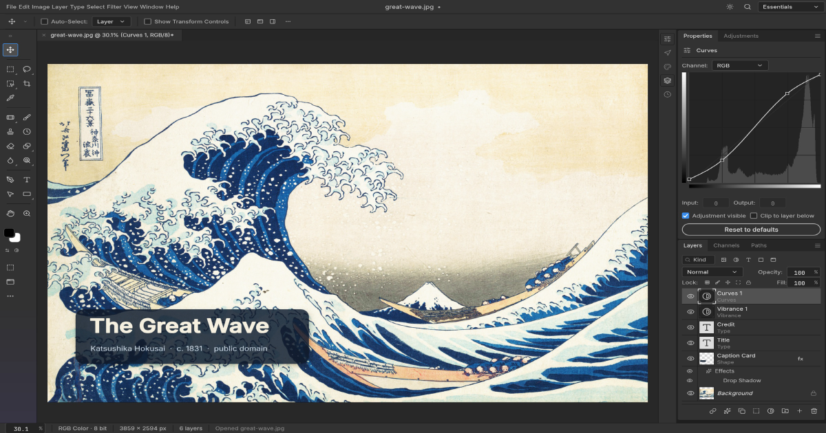 PhotoCraft Rust image editor with layered document controls