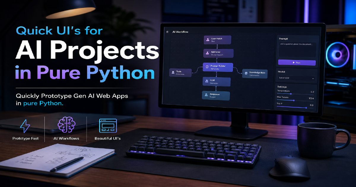 Frameworks to create quick UI with Python