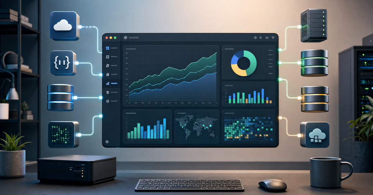 Chartbrew dashboard builder interface