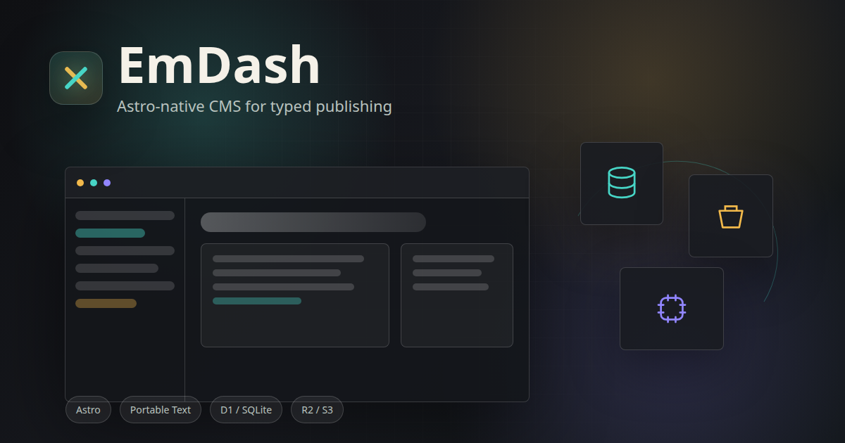 EmDash Astro CMS architecture cover