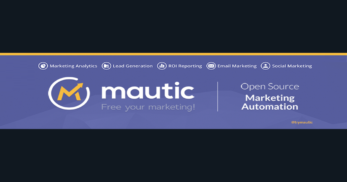 Mautic open source marketing automation banner
