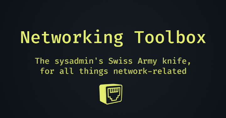 Networking Toolbox self-hosted network utilities dashboard