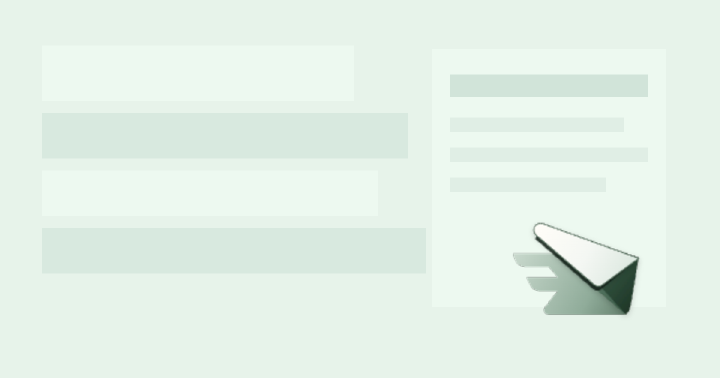 QuickInbox cover with inbox panels and envelope icon