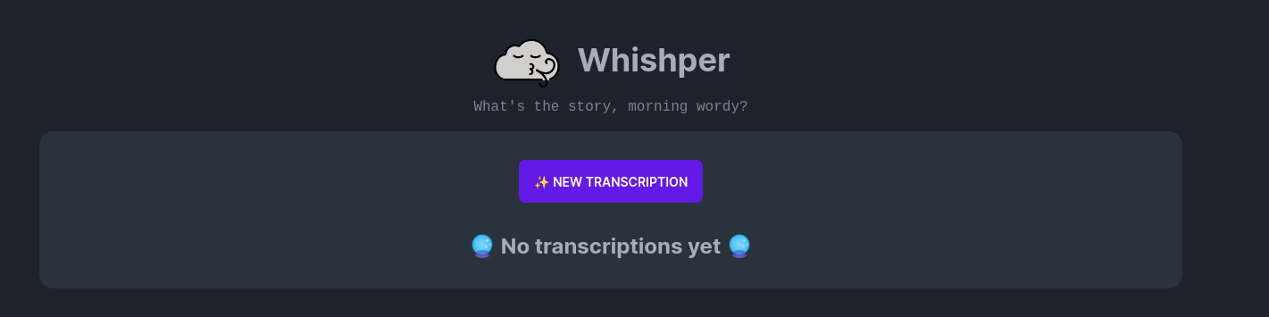 Whishper UI