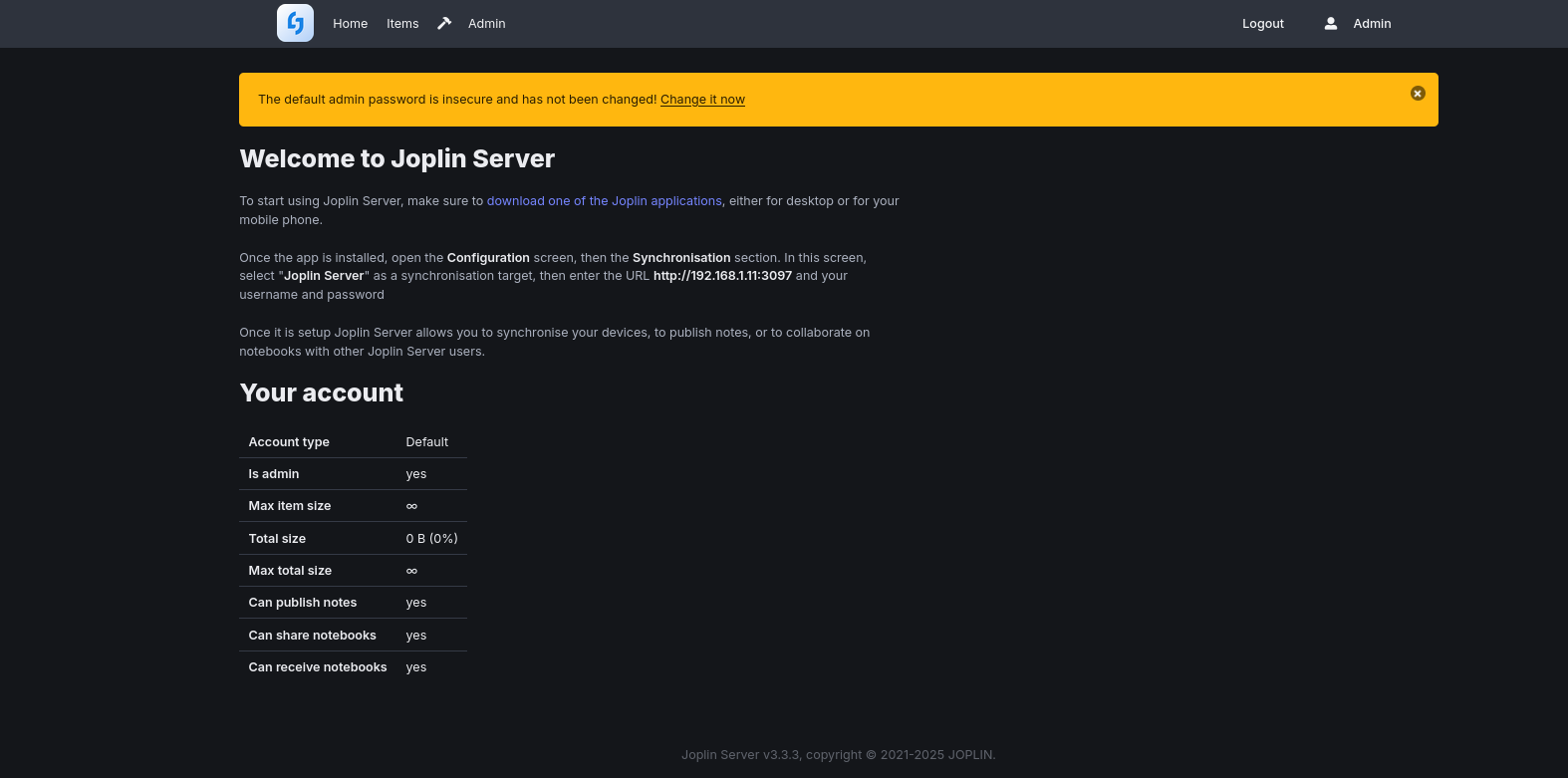 Joplin UI