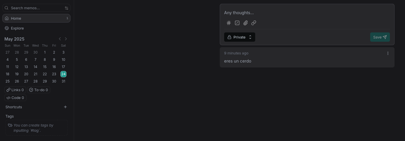 Memos First Post