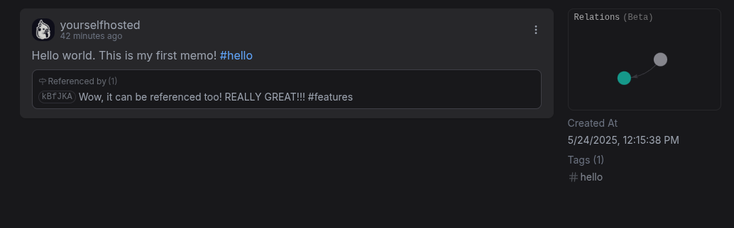 Memos Referencing Posts