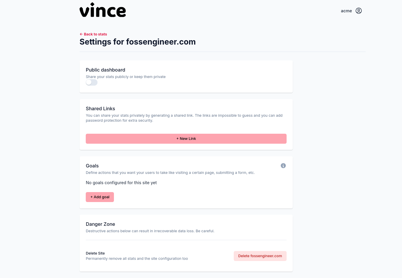 Vince Features